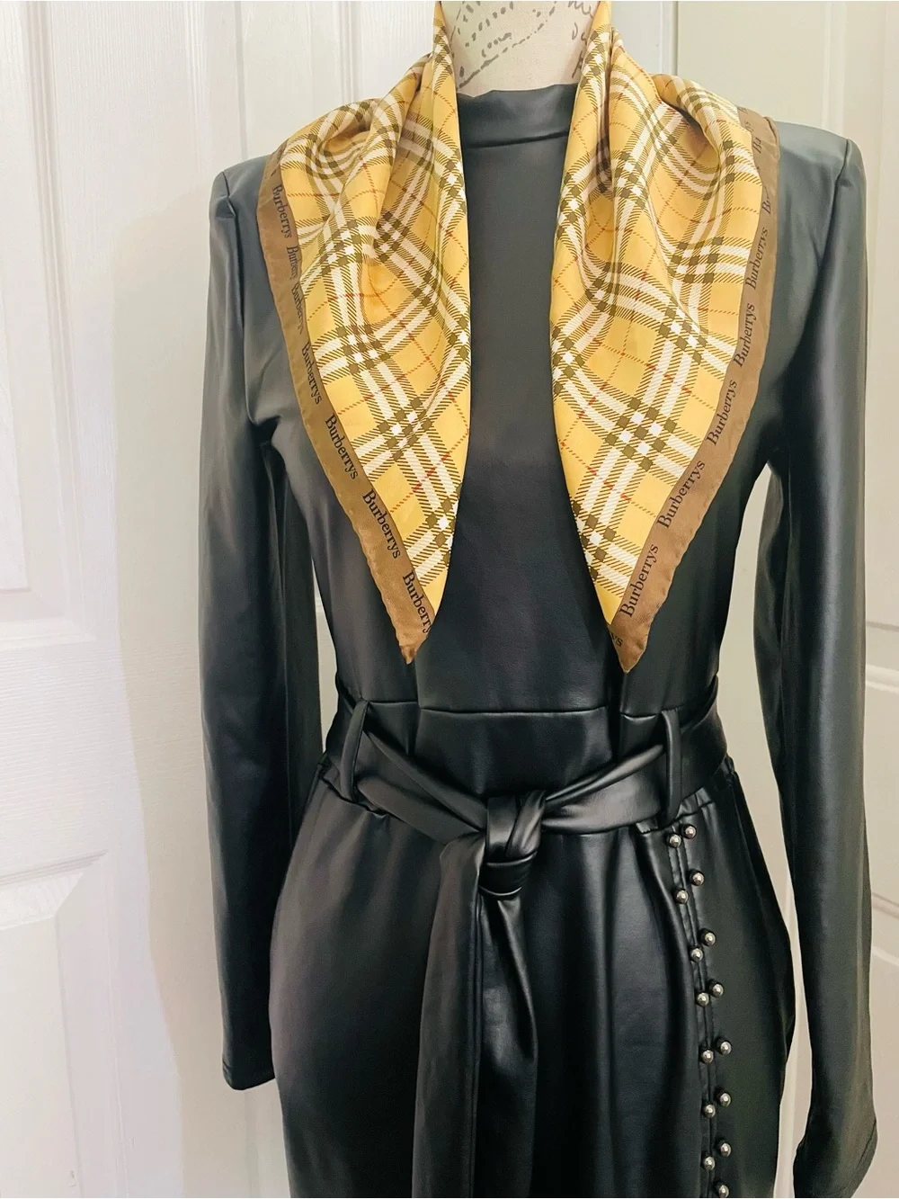 Burberry Plaid Silk Scarf